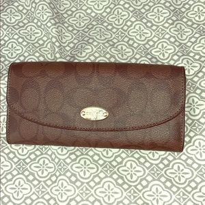 authentic coach wallet